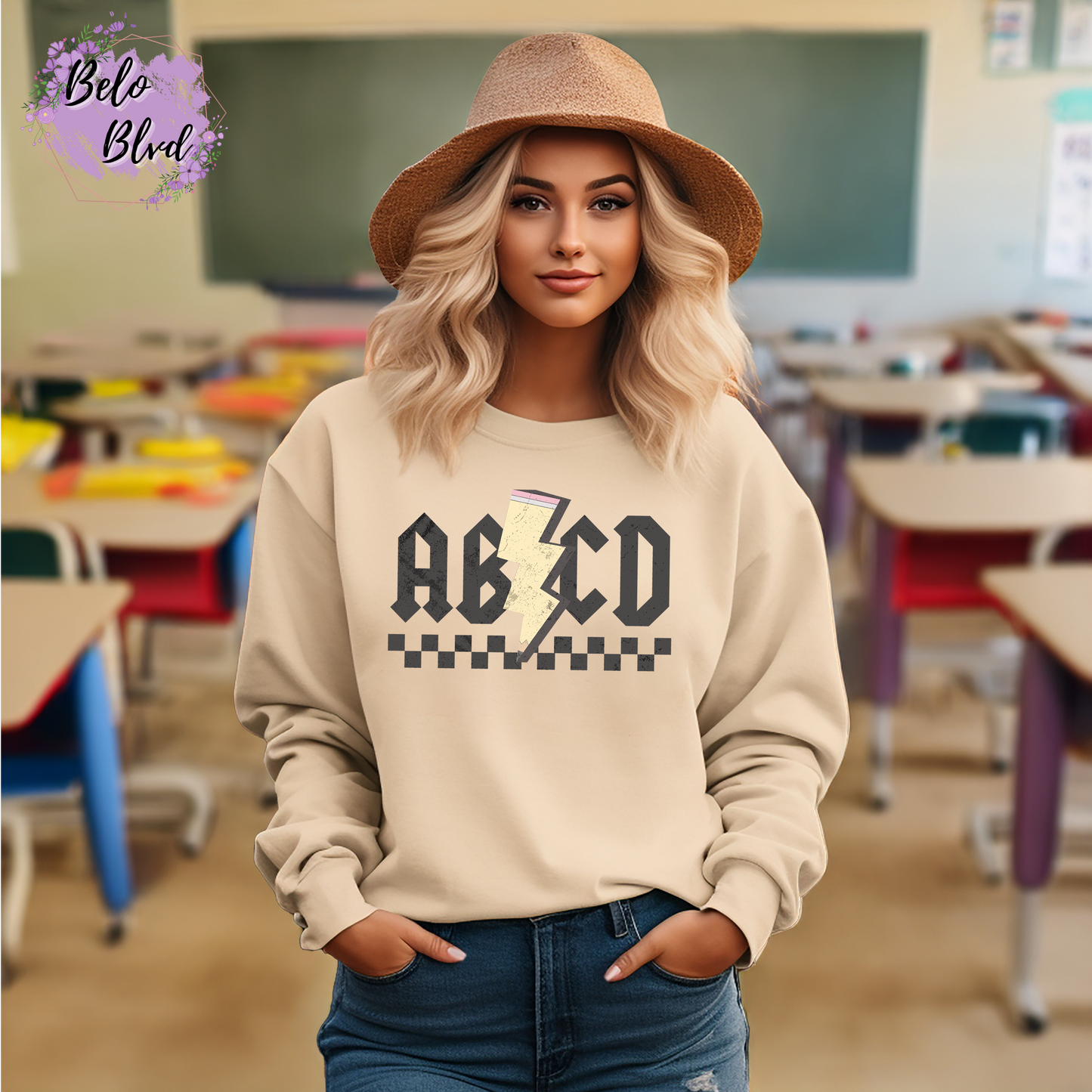 ABCD - Teacher Crewneck