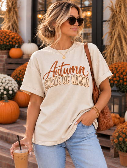 Autumn State of Mind Fall Graphic Tee