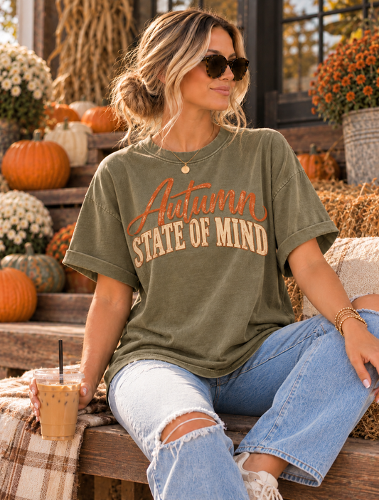 Autumn State of Mind Fall Graphic Tee