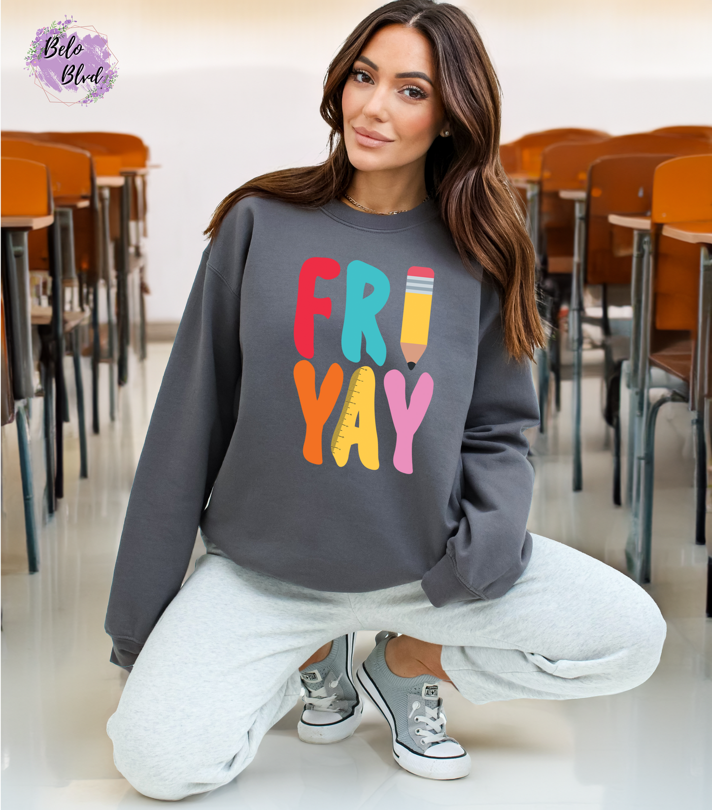 Fri-YAY - Teacher Crewneck