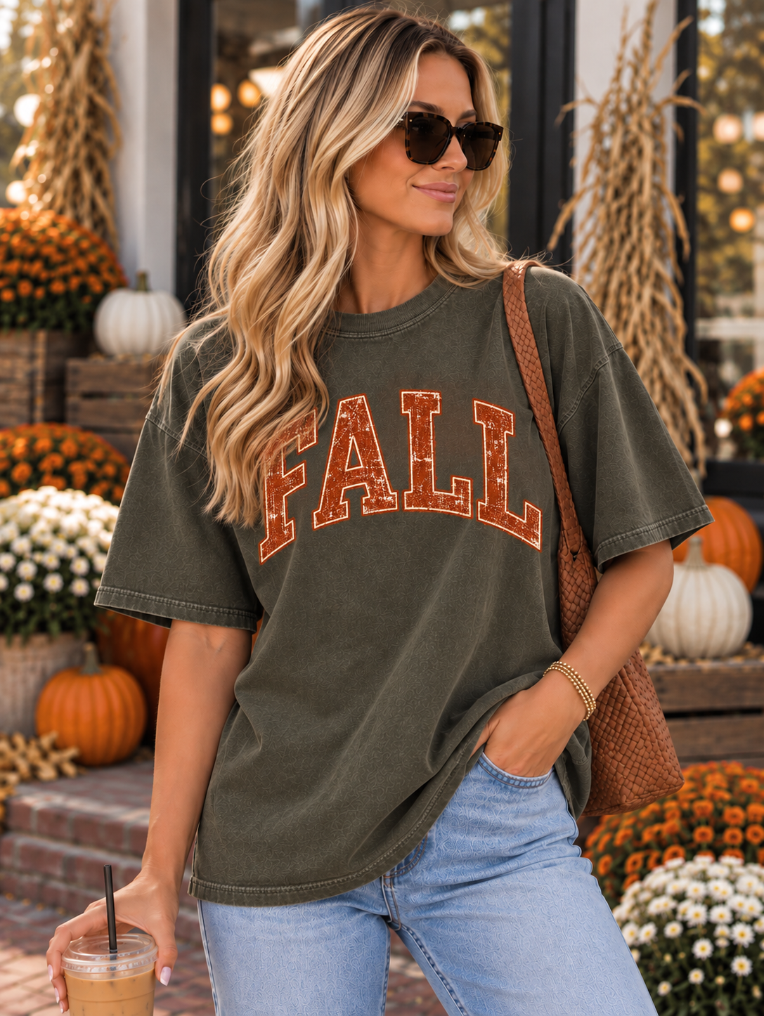 FALL Vintage Collegiate Graphic Tee