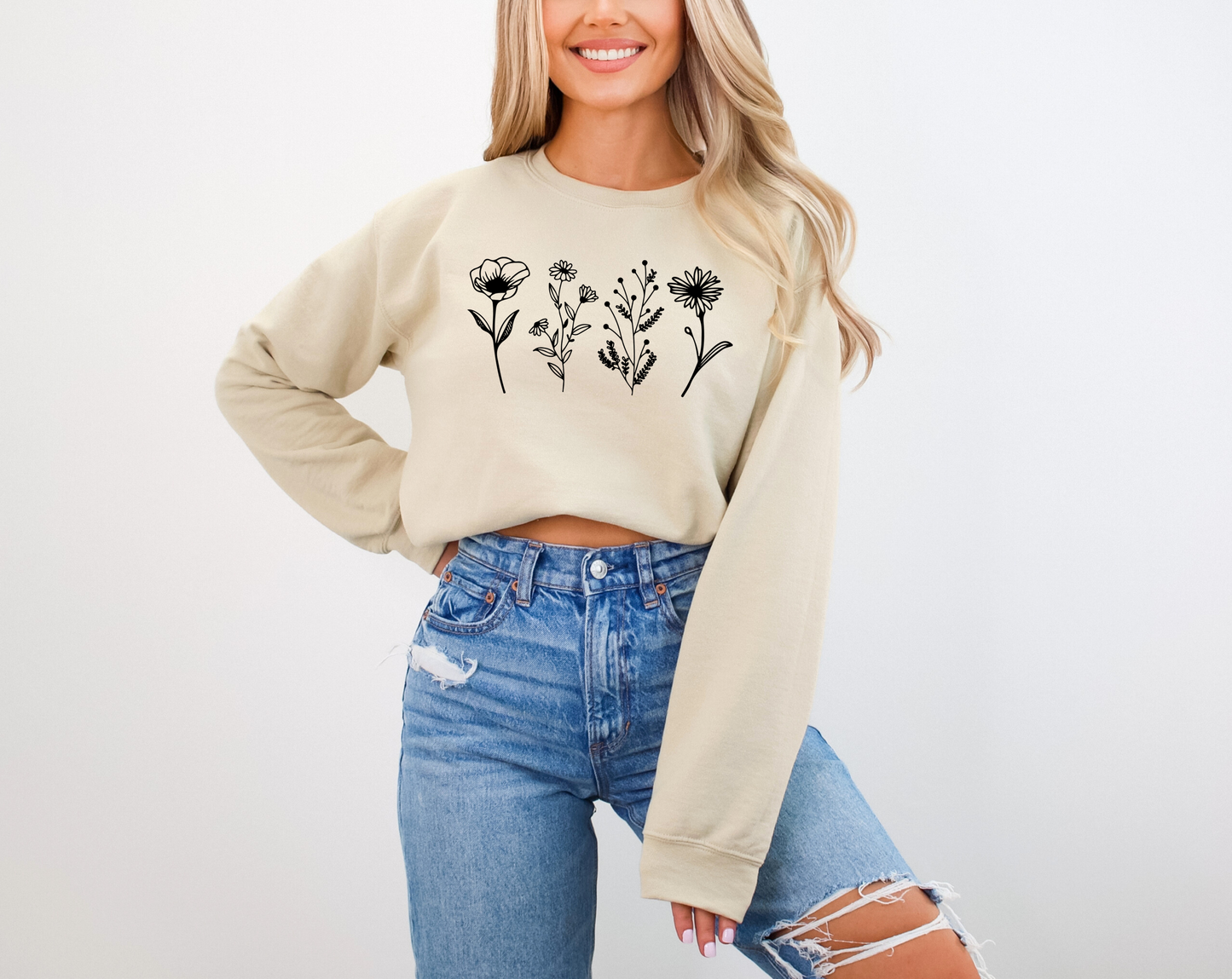 Botanical Serenity - Crewneck Sweatshirt