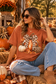Autumn Gingham Pumpkin Graphic Tee