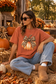 Leopard Bow Pumpkin Tee