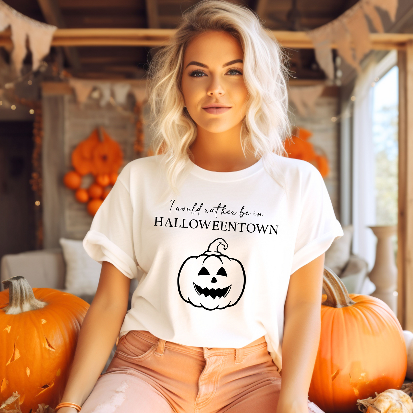 I would rather be in Halloweentown Halloween T-Shirt