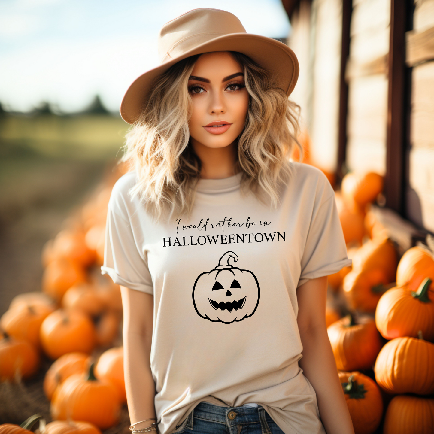 I would rather be in Halloweentown Halloween T-Shirt