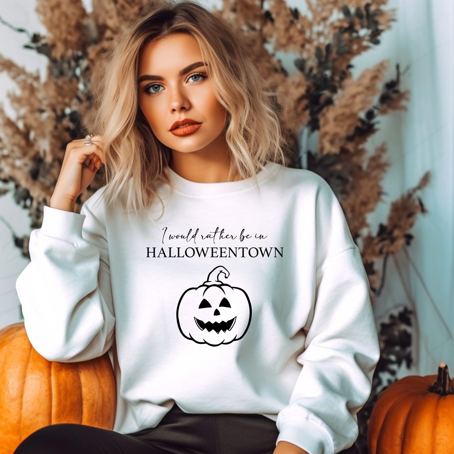 I would rather be in Halloweentown Crewneck