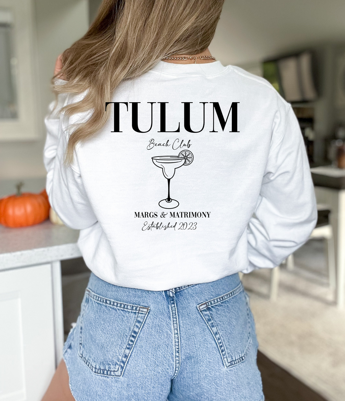 Custom Destination Beach Club Bachelorette/Group Crewneck