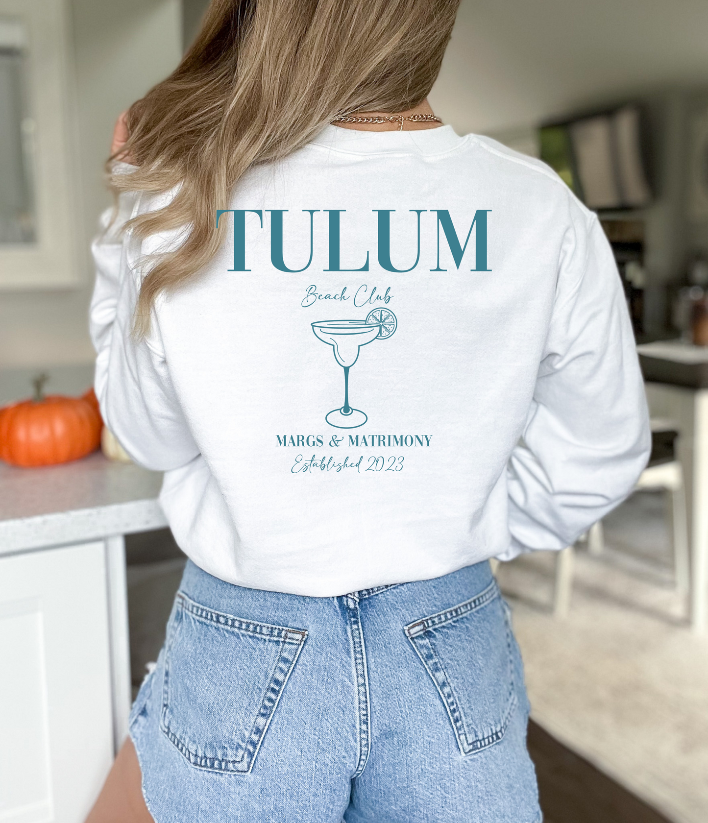 Custom Destination Beach Club Bachelorette/Group Crewneck