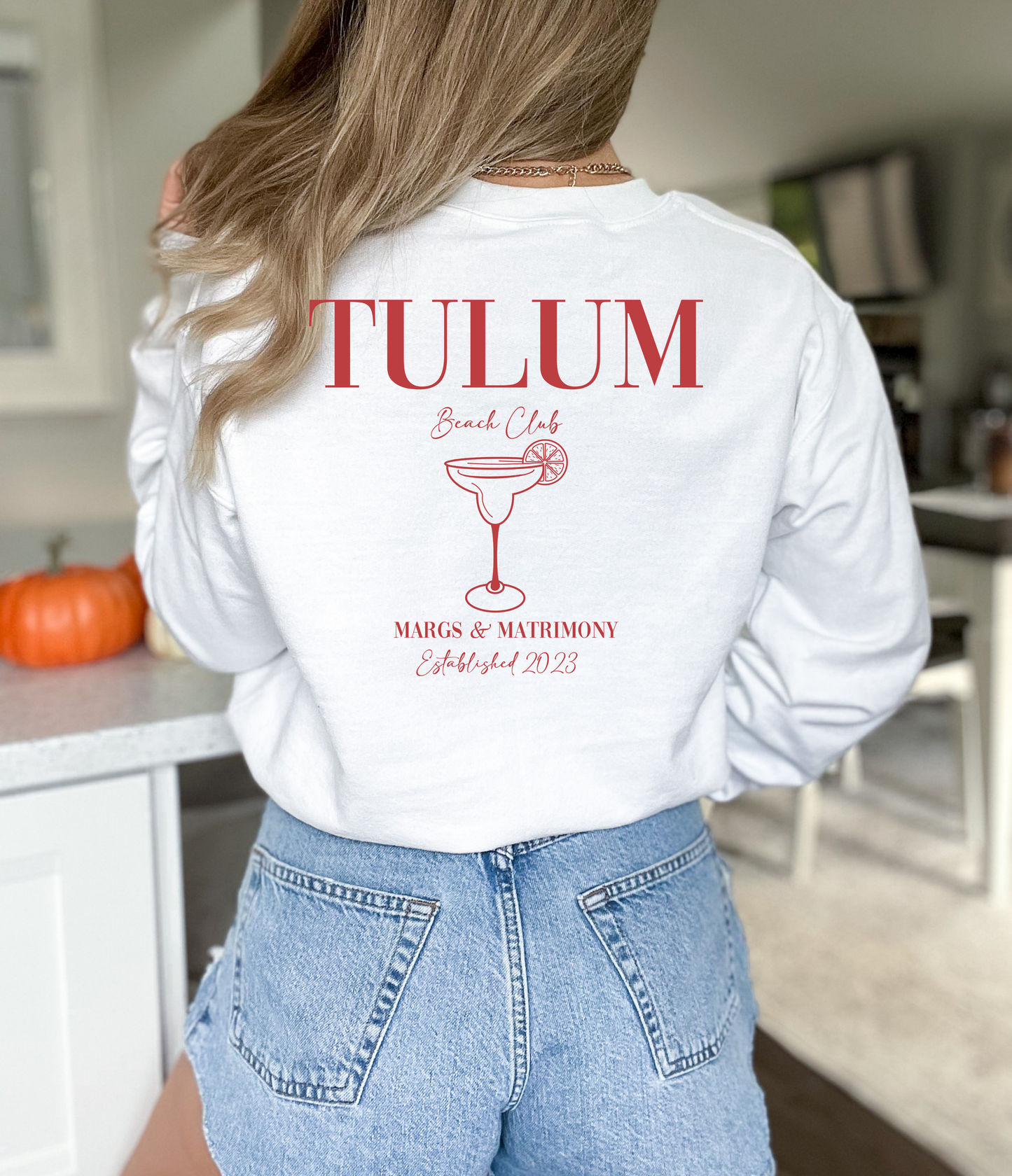 Custom Destination Beach Club Bachelorette/Group Crewneck