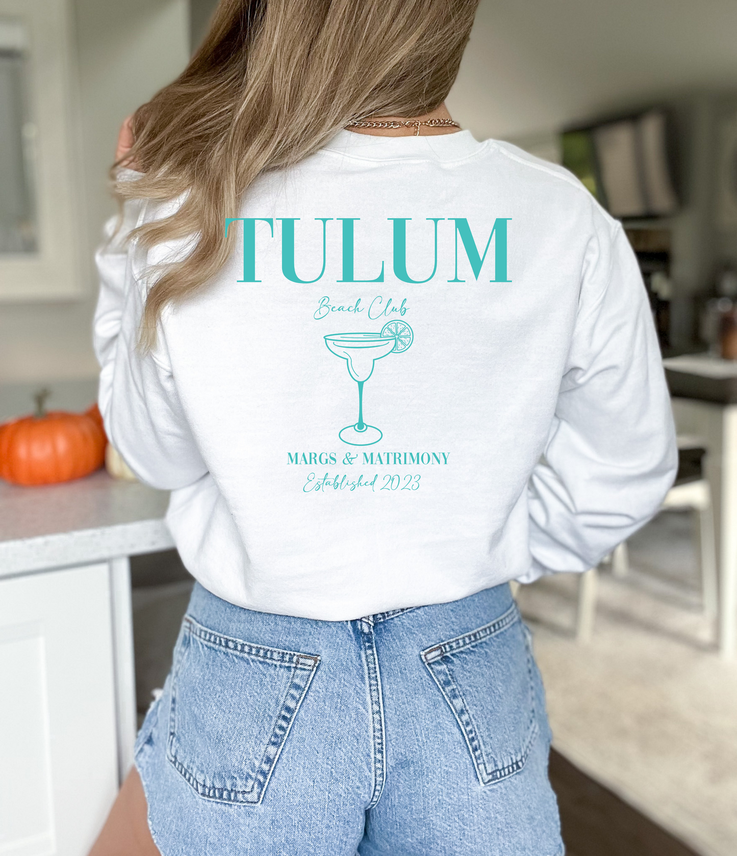 Custom Destination Beach Club Bachelorette/Group Crewneck