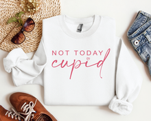 Load image into Gallery viewer, Not today cupid crewneck
