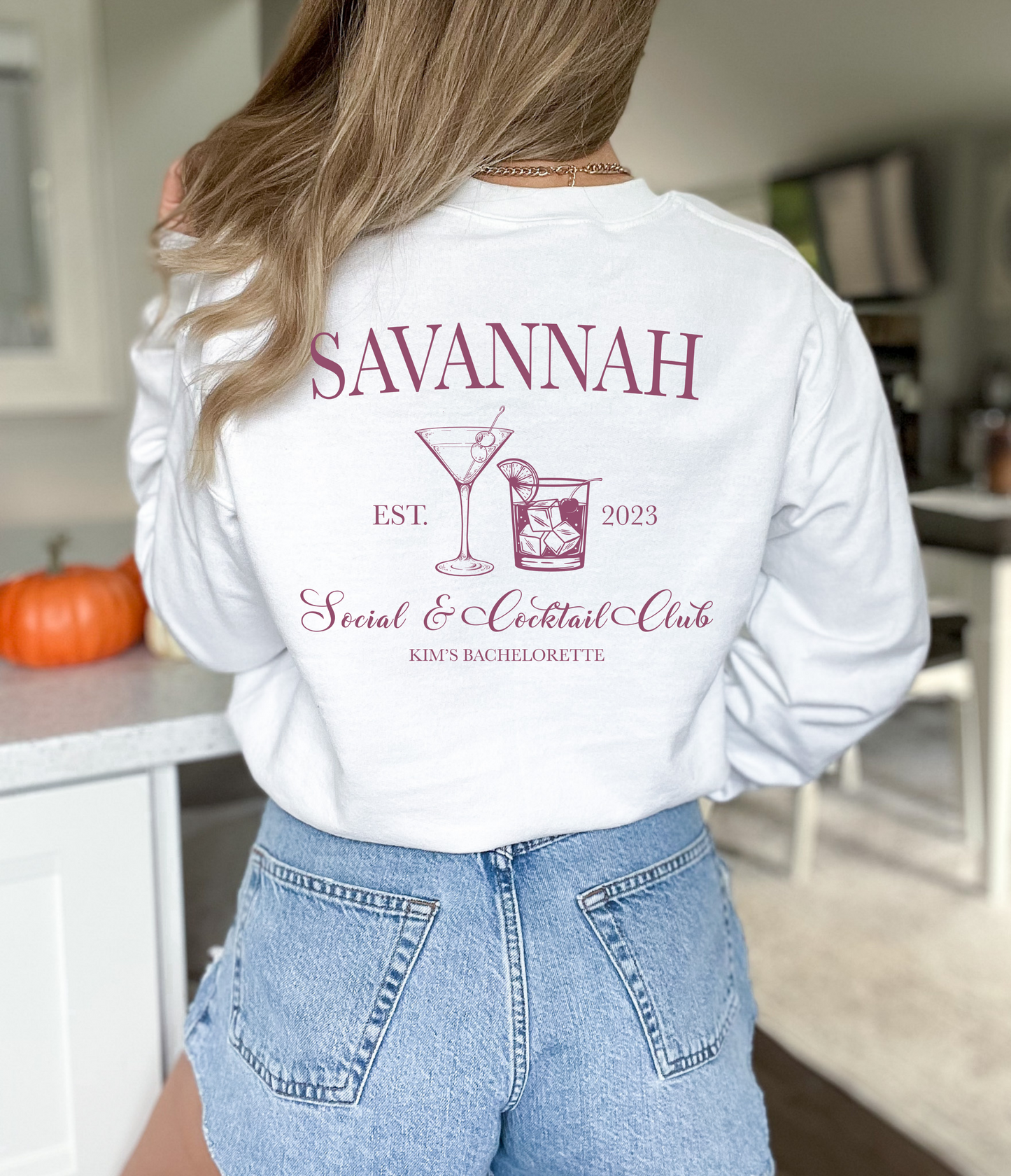 Custom Destination Social Club Bachelorette/Group Crewneck